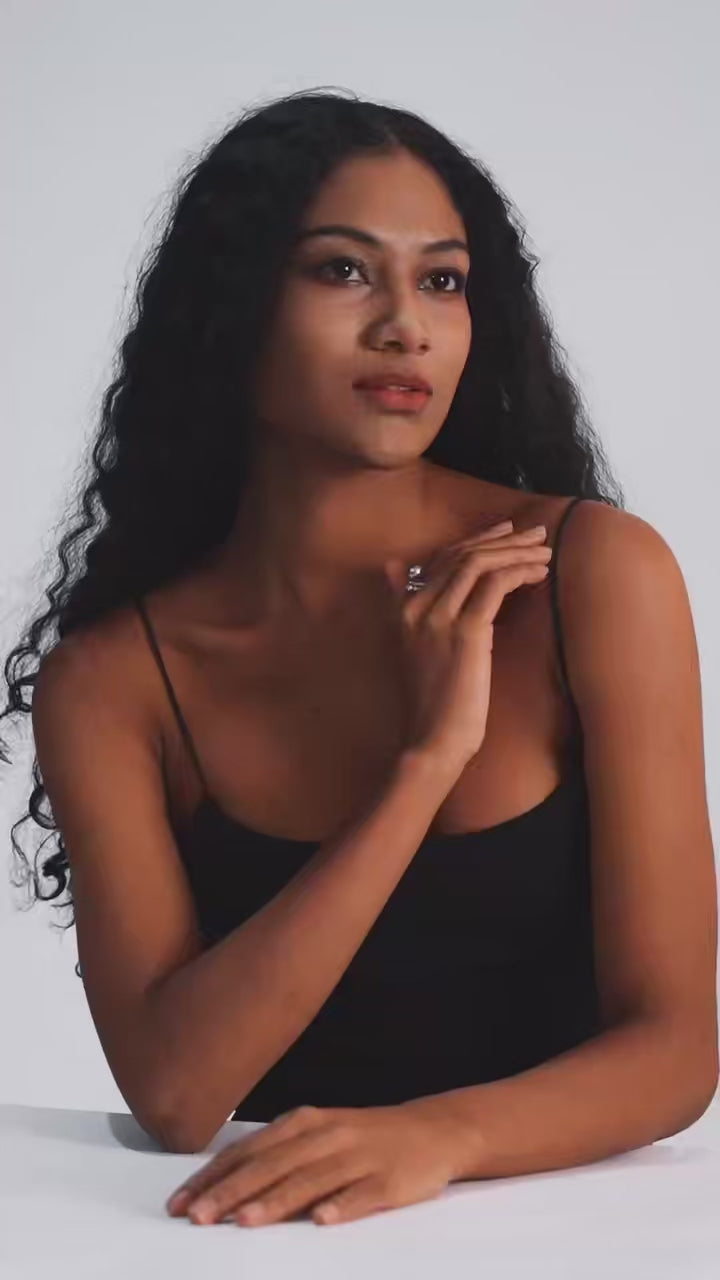 Lavender Tide adjustable ring detail